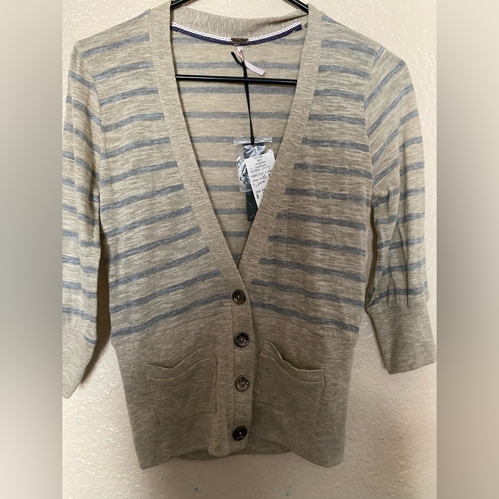 Nwot Proof Size Large Botton down V Sweater